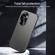 For Honor 100 Pro R-JUST RJ-61 Electroplating Frosted TPU + PC Phone Case with Holder(Blue)