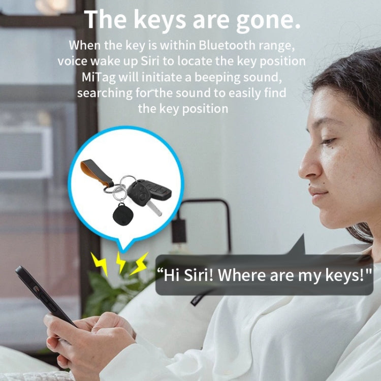 Global Positioning Pet Key Anti-Lost Device Smart Bluetooth GPS Locator(Black)