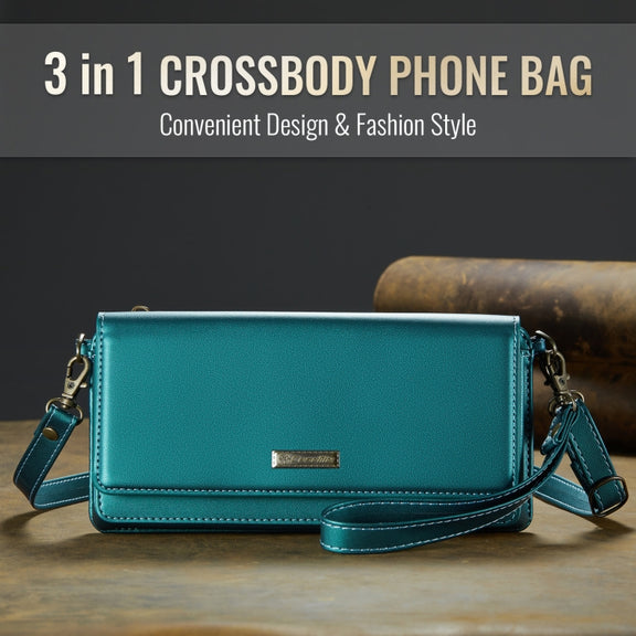 CaseMe Me30 Multi Functional Diagonal Cross Bag Phone Case(Green)