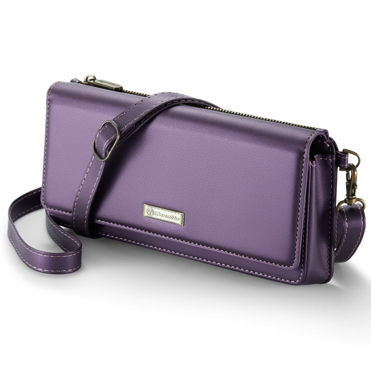 CaseMe Me30 Multi Functional Diagonal Cross Bag Phone Case(Purple)