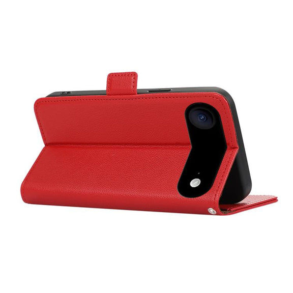 For iPhone 17 Air ABEEL Side-Magnetic Litchi Pattern Leather RFID Phone Case(Red)