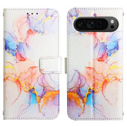 For Google Pixel 9 Pro PT003 Marble Pattern Flip Leather Phone Case(Galaxy Marble White)