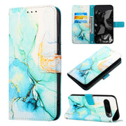 For Google Pixel 9 Pro PT003 Marble Pattern Flip Leather Phone Case(Green)