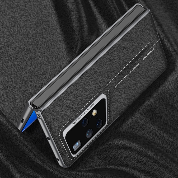 For Huawei MateX2 GKK Integrated Blade Ultra-thin Leather Full Coverage Phone Case(Grey)