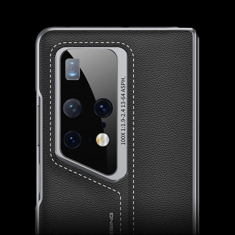 For Huawei MateX2 GKK Integrated Blade Ultra-thin Leather Full Coverage Phone Case(Grey)