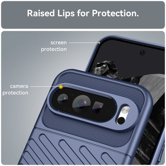 For Google Pixel 9 Pro XL Thunderbolt Shockproof TPU Phone Case(Blue)