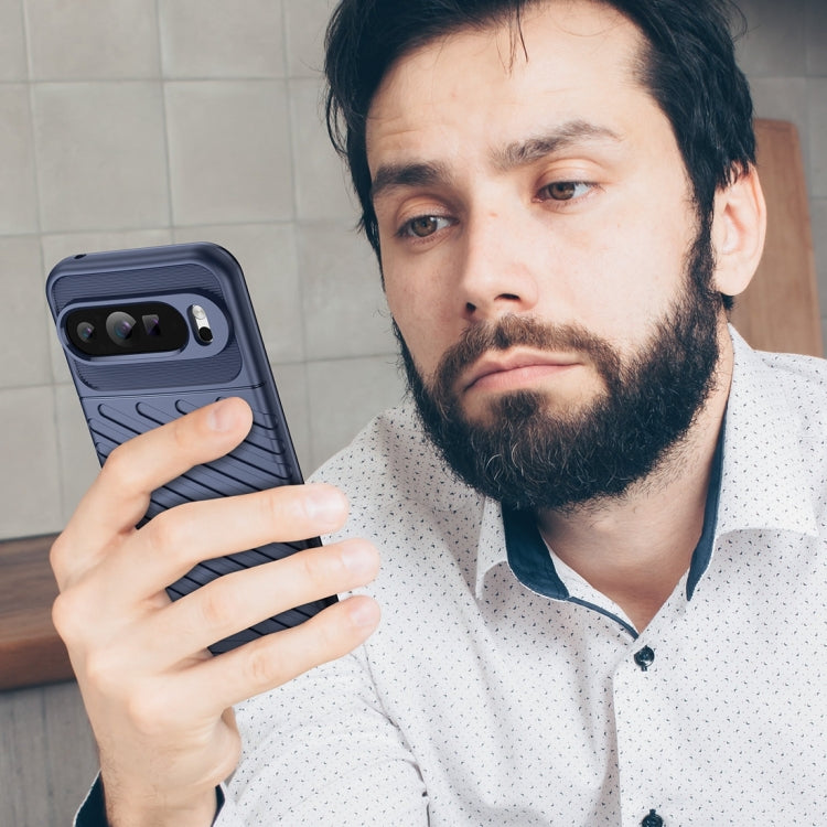 For Google Pixel 9 Pro XL Thunderbolt Shockproof TPU Phone Case(Blue)