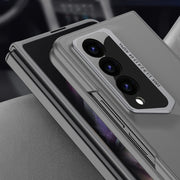 For Samsung Galaxy Z Fold3 GKK Integrated Blade Ultra-thin Full Coverage Phone Case(Cyan)