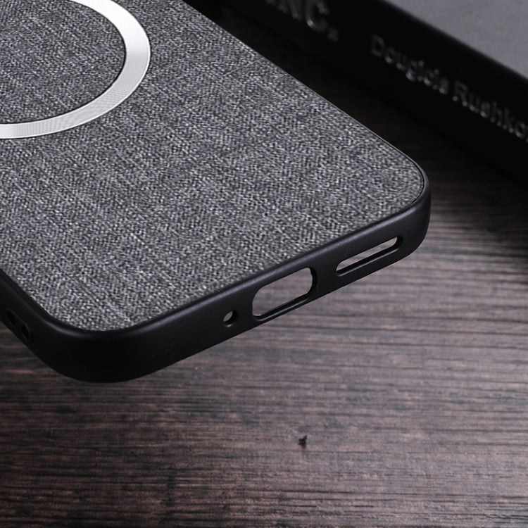 For Google Pixel 9 Pro CD Magnetic Ring Cloth Texture PU Phone Case(Blue)