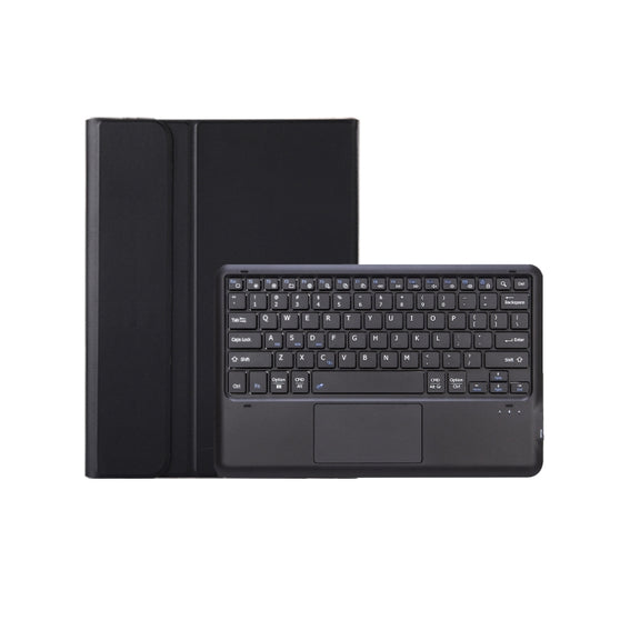 For Xiaomi Pad 6S Pro 12.4 Lambskin Texture Detachable Bluetooth Keyboard Leather Case with Touchpad(Black)
