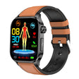 ET580 2.04 inch AMOLED Screen Sports Smart Watch Support Bluetooth Call /  ECG Function(Brown Leather Band) - free shipping - PMC TechLife - Order now!