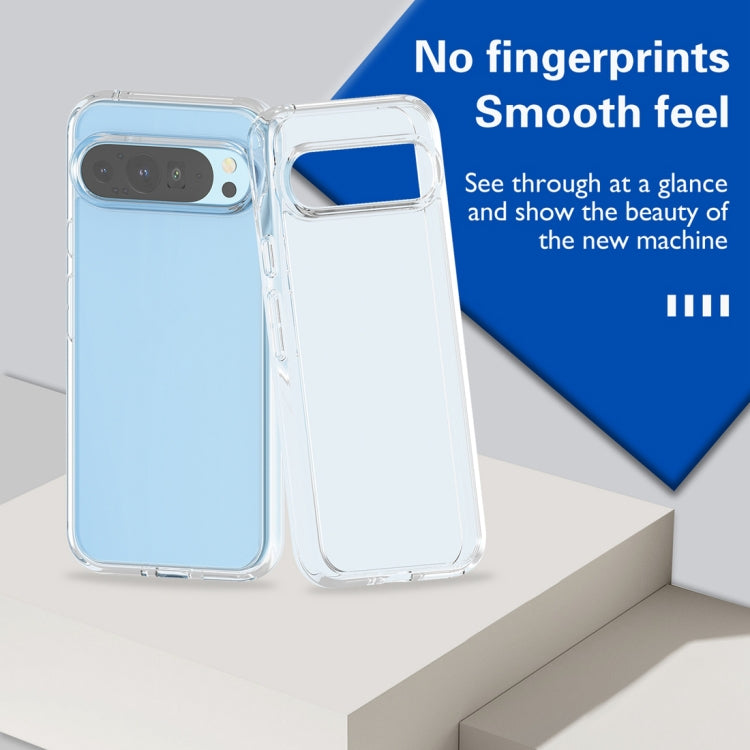 For ?Google Pixel 9 Pro Terminator Style Shockproof Phone Case(Transparent)