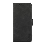 For iPhone 16e ABEEL Frosted Magnetic RFID Leather Phone Case(Black)