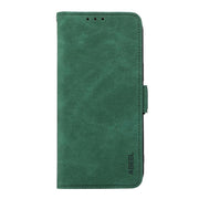 For iPhone 17 Pro Max ABEEL Frosted Magnetic RFID Leather Phone Case(Green)