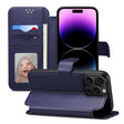 For iPhone 14 Pro Max ESEBLE E1 Nappa Texture MagSafe Holder Leather Phone Case(Dark Blue) - iPhone 14 Pro Max Cases by ESEBLE | Online Shopping South Africa | PMC TechLife | Buy Now Pay Later Mobicred