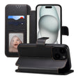 For iPhone 15 ESEBLE E1 Nappa Texture MagSafe Holder Leather Phone Case(Black) - iPhone 15 Cases by ESEBLE | Online Shopping South Africa | PMC TechLife | Buy Now Pay Later Mobicred