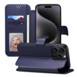 For iPhone 15 Pro Max ESEBLE E1 Nappa Texture MagSafe Holder Leather Phone Case(Dark Blue) - iPhone 15 Pro Max Cases by ESEBLE | Online Shopping South Africa | PMC TechLife | Buy Now Pay Later Mobicred