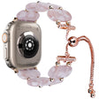 For Apple Watch Ultra 2 49mm Resin Retractable Chain Watch Band(Pink Flower) - Watch Bands by PMC TechLife | Online Shopping South Africa | PMC TechLife