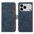 For iPhone 17 Pro Max ABEEL Color Block Magnetic RFID Leather Phone Case(Blue-Brown) - free shipping - PMc TechLife - Order now!