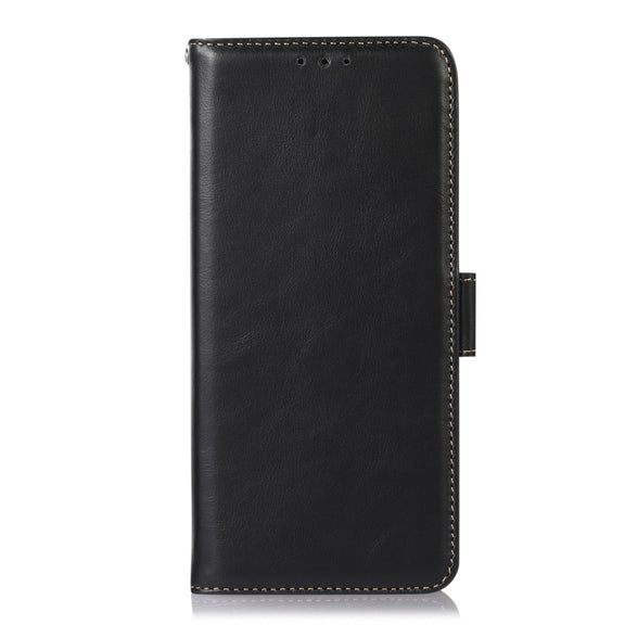 For Google Pixel 9 Pro Crazy Horse Top Layer Cowhide Leather Phone Case(Black)