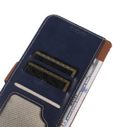 For Google Pixel 9a Crazy Horse Top Layer Cowhide Leather Phone Case(Blue)