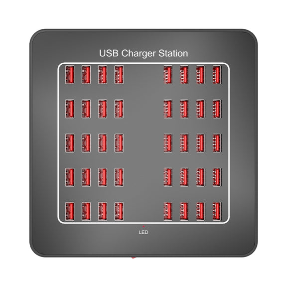 YFY-A76 200W 40 Ports USB Smart Charging Station(UK Plug)