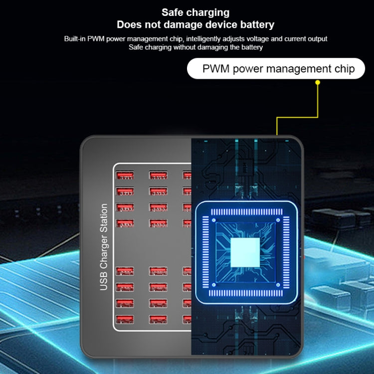 YFY-A76 200W 40 Ports USB Smart Charging Station(US Plug)