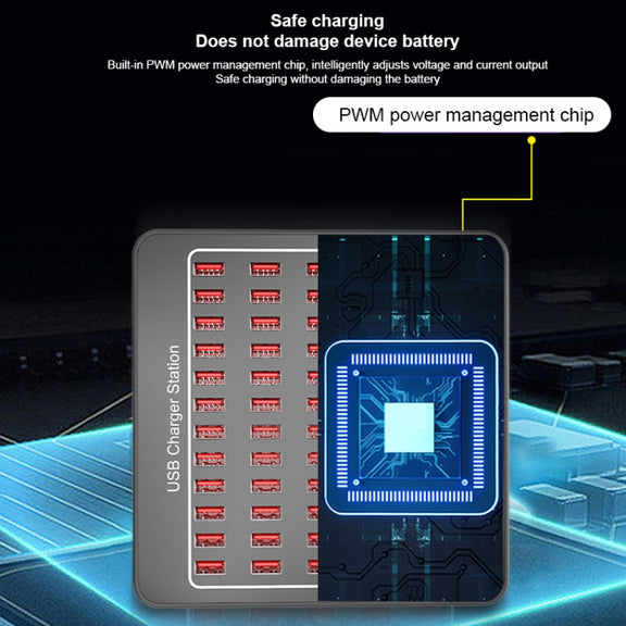 YFY-A78 300W 60 Ports USB Smart Charging Station(AU Plug)