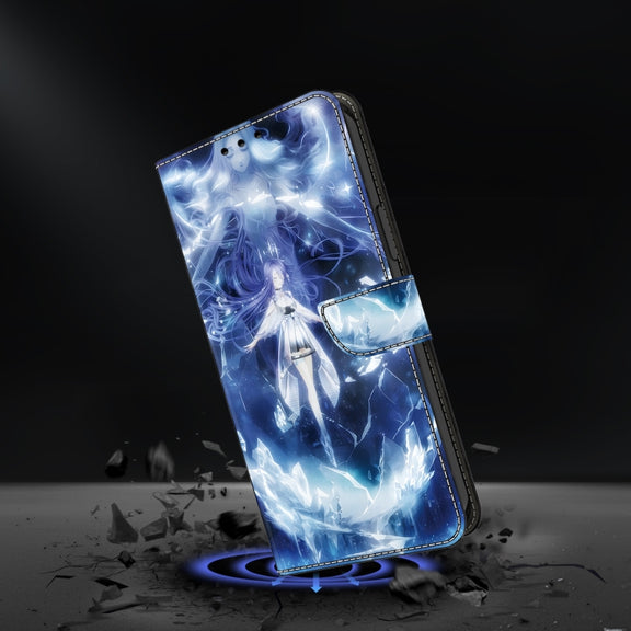 For Google Pixel 9 Crystal Painted Leather Phone case(Magic Fairy)