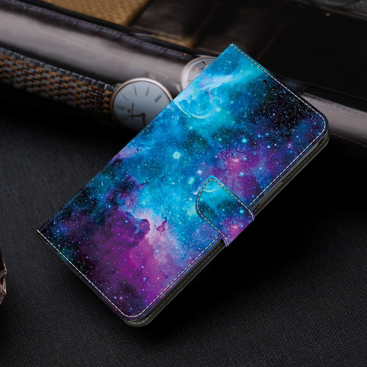 For Google Pixel 9 Crystal Painted Leather Phone case(Starry Sky)