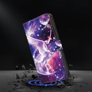 For Google Pixel 9 Pro Crystal Painted Leather Phone case(Unicorn)