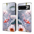 For Google Pixel 9 Pro Crystal Painted Leather Phone case(Koi) - Google Cases by PMC TechLife | Online Shopping South Africa | PMC TechLife | Buy Now Pay Later Mobicred