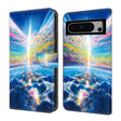 For Google Pixel 9 Pro Crystal Painted Leather Phone case(Colorful Sky) - Google Cases by PMC TechLife | Online Shopping South Africa | PMC TechLife | Buy Now Pay Later Mobicred
