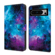 For Google Pixel 9 Pro Crystal Painted Leather Phone case(Starry Sky) - Google Cases by PMC TechLife | Online Shopping South Africa | PMC TechLife | Buy Now Pay Later Mobicred