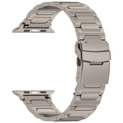 For Apple Watch 42mm I-Shaped Titanium Metal Watch Band(Titanium)