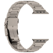 For Apple Watch 42mm I-Shaped Titanium Metal Watch Band(Titanium)