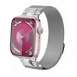 For Apple Watch SE 44mm Mecha Style Milanese Metal Watch Band(Titanium Silver) - free shipping - PMC TechLife - Order now!