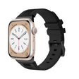For Apple Watch Series 6 44mm Loners Liquid Silicone Watch Band(Black Black) - Watch Bands by PMC TechLife | Online Shopping South Africa | PMC TechLife