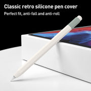 For Apple Pencil USB-C Pencil Style Liquid Silicone Stylus Case(Coffee)