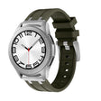 20mm Flat Head Silicone Watch Band(Silver Green) - 20mm Bands by PMC TechLife | Online Shopping South Africa | PMC TechLife
