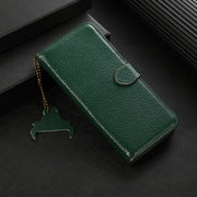 For Google Pixel 10 Pro / 9 Pro Genuine Leather Litchi Texture RFID Leather Phone Case(Green)