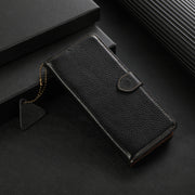 For Google Pixel 9 Pro Genuine Leather Litchi Texture RFID Leather Phone Case(Black)