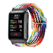 For Huawei Watch D Adjustable Woven Nylon Watch Band(Rainbow)