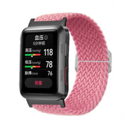 For Huawei Watch D Adjustable Woven Nylon Watch Band(Pink)