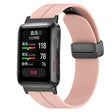 For Huawei Watch D Solid Color Folding Magnetic Buckle Silicone Watch Band(Pink) - Watch Bands by PMC TechLife | Online Shopping South Africa | PMC TechLife