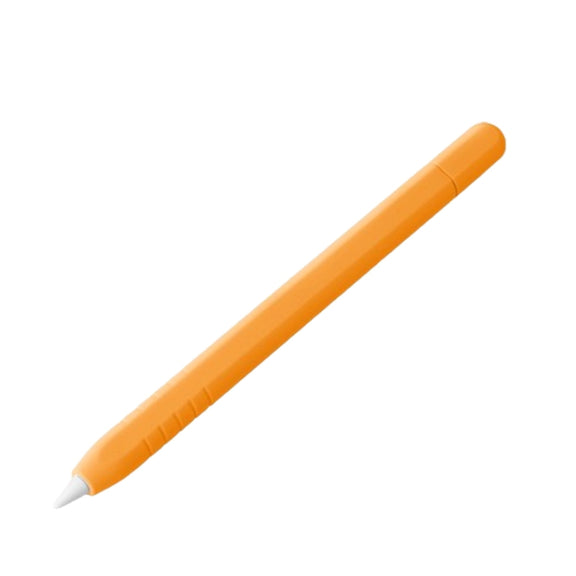 For Apple Pencil (USB-C) Solid Color Silicone Protective Case(Orange)