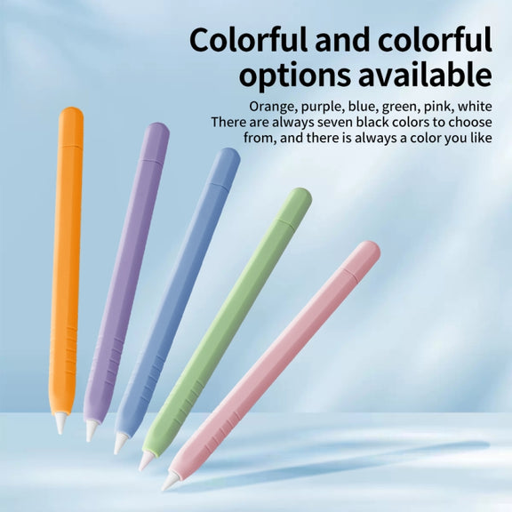 For Apple Pencil (USB-C) Solid Color Silicone Protective Case(Pink)