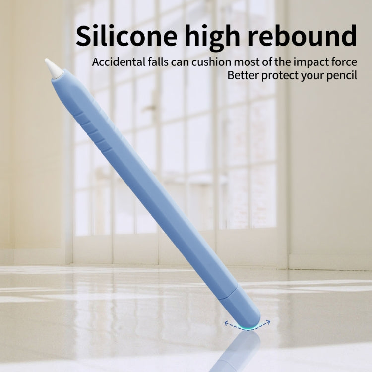 For Apple Pencil (USB-C) Solid Color Silicone Protective Case(Pink)