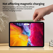 For Apple Pencil (USB-C) Solid Color Silicone Protective Case(Black)