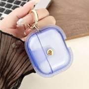 For AirPods 3 Magnetic Clear Armor TPU TWS Earphone Case(Blue)